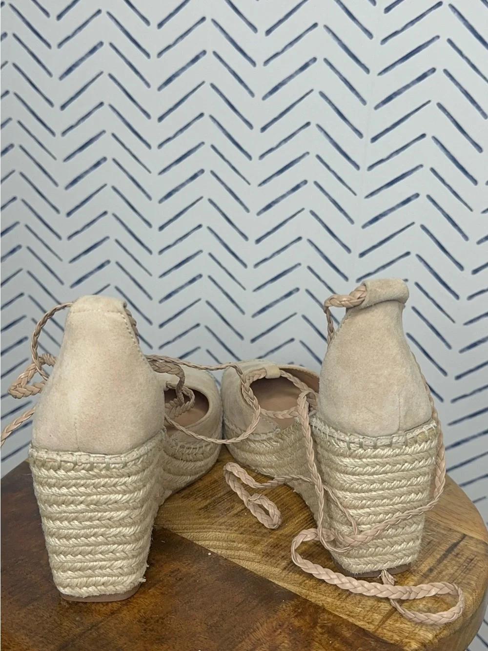 NWOT Charles David Gracie Espadrille Wedge Sandal Size 8